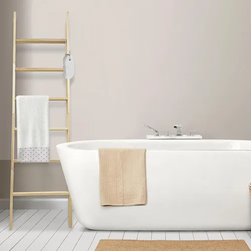Miniatura 7 de Escalera para Mantas de 6 Niveles – Perchero de Edredones de 5.5 Pies (1.68 m) para Apoyar en la Pared, Almacenamiento de Mantas Estilo Granja
