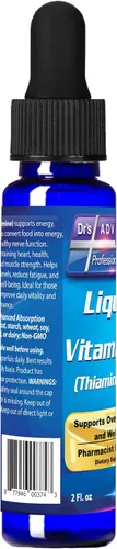 Miniatura 6 de Dr's Advantage Gotero líquido de vitamina B1 de 2 onzas, suplemento de tiamina B1 para apoyo energético, vitaminas B1 esenciales, promueve