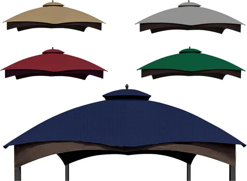 Miniatura 13 de SCOCANOPY - Toldo de repuesto color Beige Claro Ripstop para gazebo Lowe's Allen Roth 10 x 12 Modelo #GF-12S004B-1 / GF-12S004BTO Ripstop beige claro