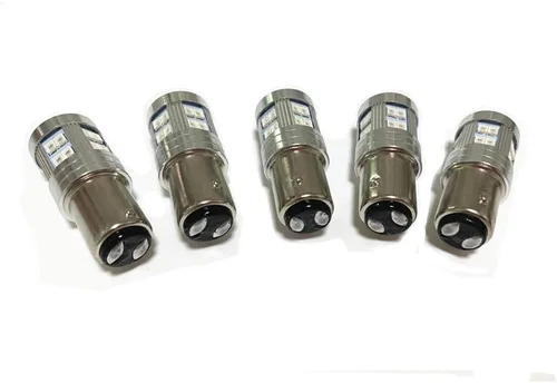 Miniatura 3 de BAY15D P21/5W 2057 7528 1157 - Bombilla para luz de freno Canbus sin errores para coche, luz de freno trasera para caravana, color rojo brillante