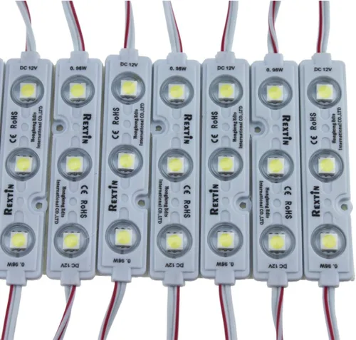 Miniatura 8 de Módulo superbrillante de 200 unidades, 3 LED, amarillo, 5050, SMD, 66-72 lúmenes por módulo, luz decorativa impermeable, para cartel con letras