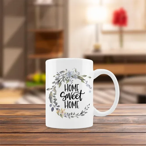 Miniatura 4 de kunlisa Taza de cerámica para decoración del hogar, 11 onzas, taza de té con leche para el hogar, regalos de inauguración de la casa para el nuevo