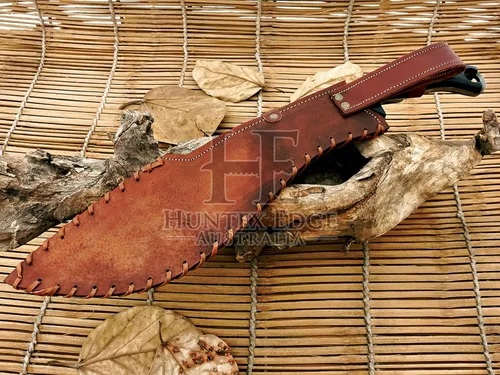 Miniatura 9 de HUNTEX - Cuchillo Kukri táctico zombi exclusivo de Damasco legendario Cuchillo Kukri táctico zombi de alta calidad 20 pulgadas de largo