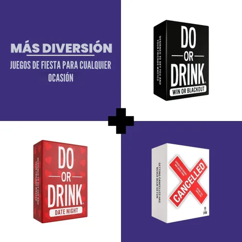 Miniatura 6 de Do or Drink Edición Traviesa - El Juego de Beber para Adultos para Situaciones Picantes - Divertidos Juegos de Fiesta para Adultos con 250 Cartas