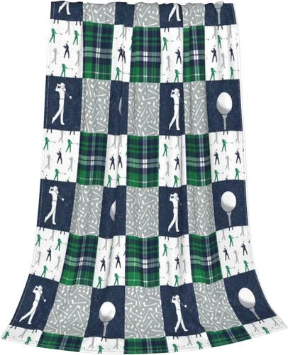 Miniatura 2 de Manta de golf de forro polar suave, ultra cálida, manta de franela de felpa para cama, viajes, sofá, oficina, hogar, regalos ligeros para mujeres