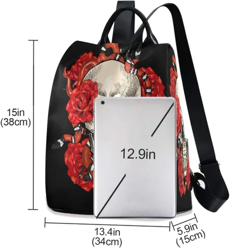 Miniatura 3 de ALAZA Mochila antirrobo para mujer, bolso de moda para hombro, multicolor (Multicolor16), Viajar