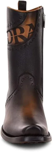 Miniatura 3 de Cuadra Botas para hombre en cuero genuino negro