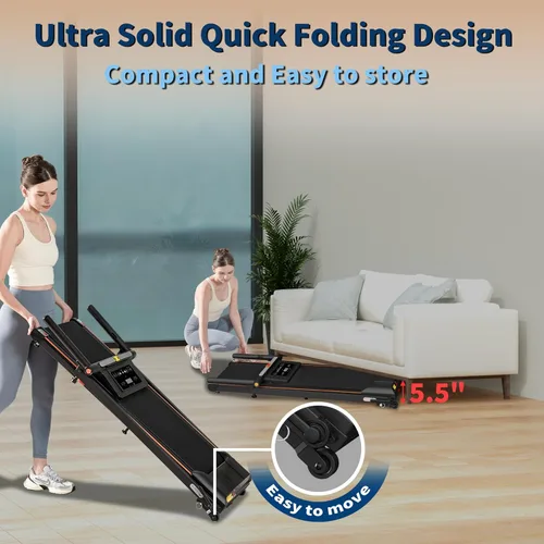 Miniatura 8 de Caminadora con inclinación, 3 en 1 para debajo del escritorio, portátil, plegable, para el hogar y la oficina, almohadilla pequeña de 3.0 HP