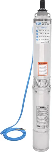 Miniatura 12 de Bomba sumergible de pozo profundo, bomba sumergible de 3.86 pulgadas y 2 HP, bomba de pozo profundo de 360.89 pies con cable de 9.84 pies de largo