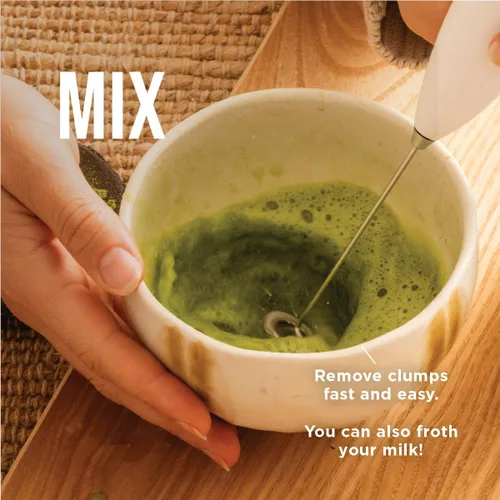 Miniatura 5 de Jade Leaf Matcha - Batidor eléctrico de matcha y espumador de leche - Preparación estilo barista para té verde espumoso y lattes - Gran idea