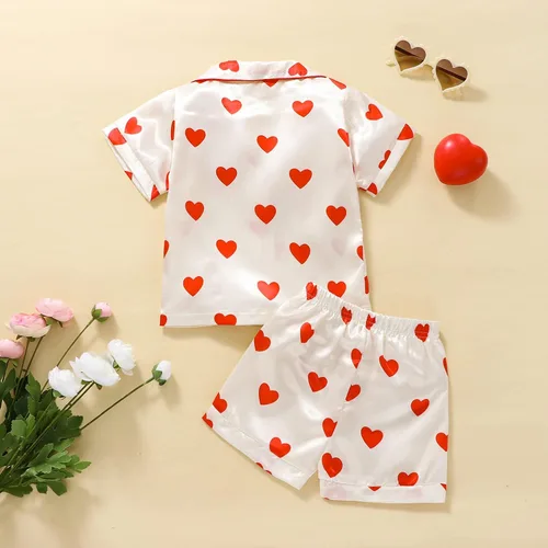 Miniatura 49 de Conjunto de pijama de manga larga con botones para niña pequeña, conjunto de ropa de dormir