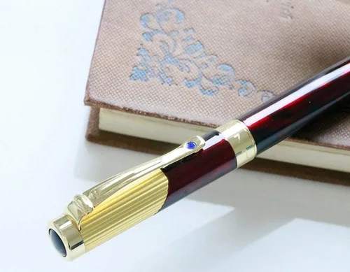 Miniatura 2 de Gullor Elegante pluma estilográfica de caligrafía Jinhao 9009 Claret & Dorado