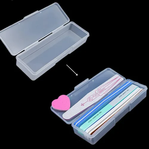 Miniatura 2 de Lokyango Caja personal de almacenamiento de plástico de 4 piezas para uñas, caja de almacenamiento de implementos de uñas, caja organizadora, caja