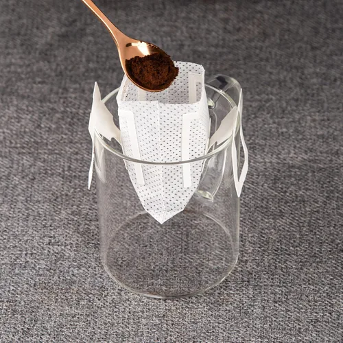 Miniatura 3 de PARACITY 50 bolsas de filtro de café portátiles con diseño de orejas colgantes, bolsa de papel desechable de filtro de café por goteo de una sola