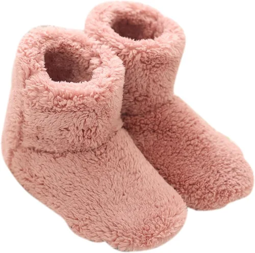 mianshe Pantuflas tipo botín mullido para mujer y hombre con espuma viscoelástica