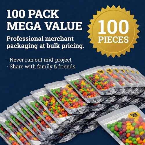 Miniatura 3 de Performore Bolsas de pie de 5 x 8 pulgadas, bolsas resellables con cierre hermético para almacenamiento de alimentos, bolsas de Mylar resistentes