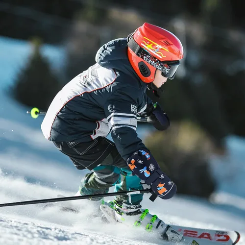 Miniatura 5 de Guantes de invierno impermeables para niños pequeños, guantes de esquí de vellón cálido para nieve, para bebé niño y niña, clima frío