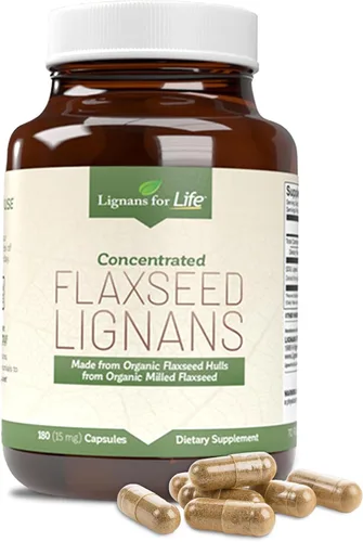Miniatura 9 de Lignans For Life Linaza Lignans para perros y personas – Suplemento orgánico de linaza para apoyo hormonal, 15 mg 90 cápsulas, semillas de lino