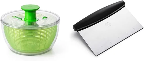 OXO Good Grips - Molinillo de ensalada, verde, grande y buen agarre, raspador y picador de acero inoxidable