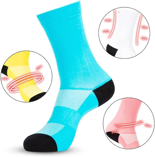 Miniatura 3 de Calcetines de ciclismo de compresión de tobillo para correr para viajar caminar escalada