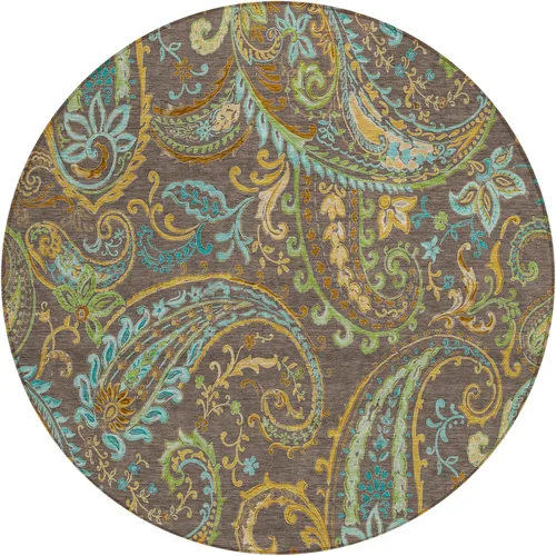 Miniatura 19 de Addison Rugs Chantille ACN533 - Alfombra negra de 8 x 10 pies, resistente a las manchas, lavable a máquina, no se desprende, para dormitorio, sala