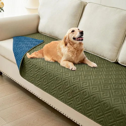 Miniatura 44 de hyha Manta impermeable para perro, manta suave para cama de perro, manta para mascotas, funda de sofá impermeable lavable para perros, fundas Gris
