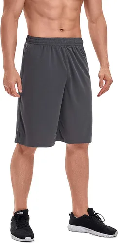 Miniatura 3 de DEVOROPA Men's Athletic Basketball Shorts Loose-Fit Performance Sports Workout Shorts Zipper Pockets