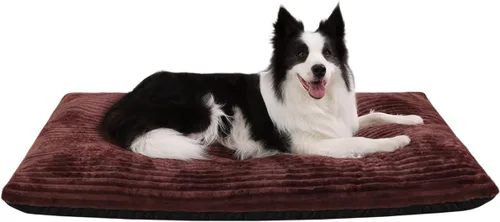 Miniatura 8 de Cama para Jaula de Perro Camas para Perros Lavables para Perros XX-Pequeños Franela Gruesa de Lujo Esponjosa Cómoda Almohadilla para Perrera Gris