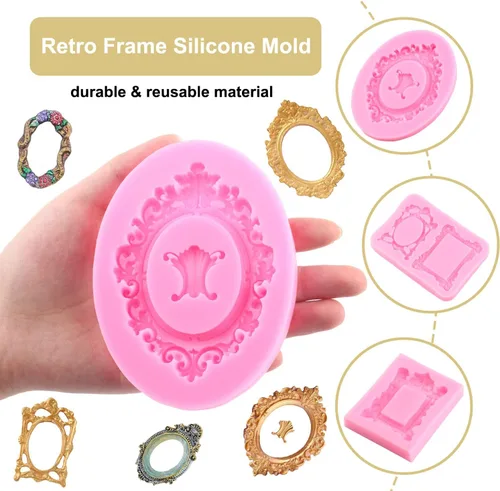 Miniatura 4 de Zixiang Moldes de silicona para decoración de tartas, pasta de goma de azúcar, pasta de goma de azúcar, chocolate, caramelo, arcilla polimérica