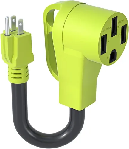 Miniatura 8 de Cable adaptador de caravana de 30 Amp a 50 Amp, macho NEMA TT-30P a hembra 14-50R de alimentación eléctrica Dogbone, para caravana, remolque