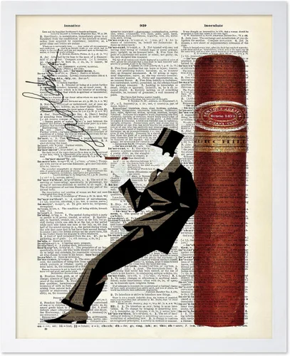Miniatura 32 de Poster Master Póster de Arte del Diccionario - Impresión Retro de Mujer Soldadora - Arte de Sándwich de Queso a la Parrilla - Regalo para Ella