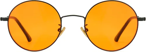 Miniatura 18 de Cyxus Gafas Redondas con Bloqueo de Luz Azul para Hombres y Mujeres, Marco de Alambre, Ultraligeras, Cómodas, para Oficina, Computadora