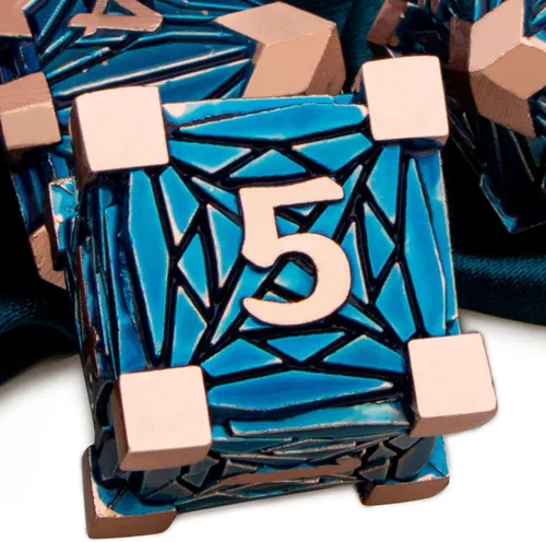Miniatura 9 de ARUOHHA DND - Juego de dados de metal con caja de regalo, 7 piezas de dados poliédricos de oro antiguo, juego de rol hecho a mano de 6 caras D y D