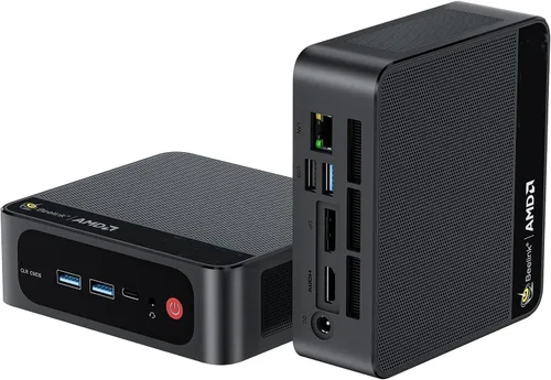 Beelink Mini PC SER5 PRO, AMD Ryzen 5 5625U hasta 4.3GHz 6C/12T, 16GB RAM 500GB SSD, DP+ HDMI+ Pantalla triple tipo C, LAN 2.5G, WiFi 6 BT5.2, W-11