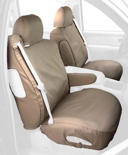 Miniatura 12 de Covercraft Fundas de asiento de asiento trasero de ajuste personalizado para asiento trasero - Tela de polialgodón, negro carbón