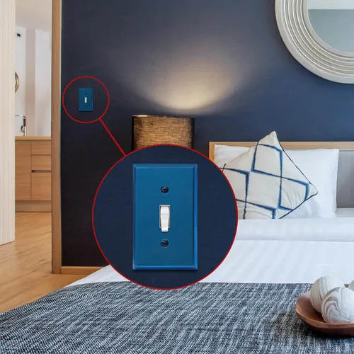 Miniatura 142 de ENERLITES Placa de Pared Metálica para Interruptor de Luz de Palanca, Acero Inoxidable 201, Resistente a la Corrosión, Tamaño Estándar 1-Gang 4.50