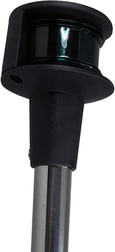 Miniatura 3 de Pactrade Marine Luces de proa para barcos incandescentes - Luces de navegación de barco rojas y verdes con base extraíble - Polo angular de 12