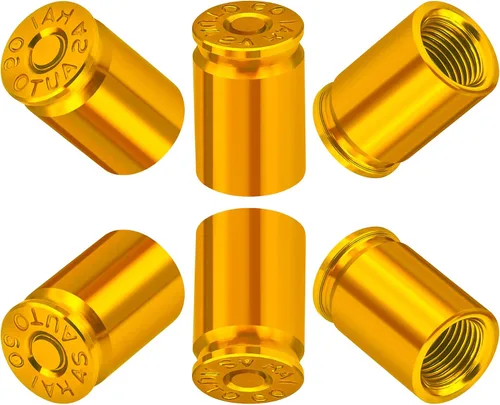 Miniatura 34 de Tapas de válvula de neumático, bala, aleación de aluminio, cubiertas universales a prueba de polvo para automóviles, SUV, camiones, bicicletas