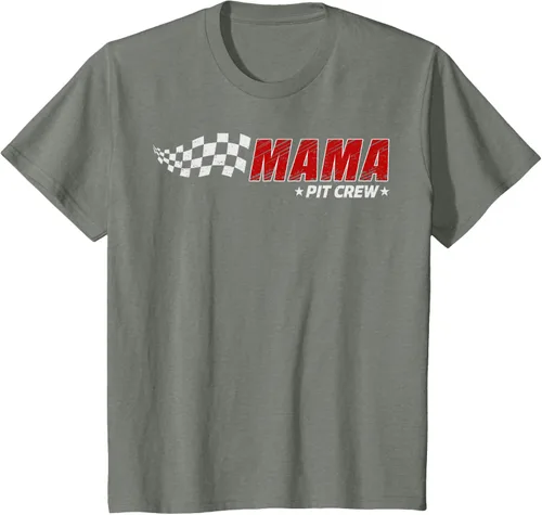 Miniatura 88 de Mama Pit Crew Race Car Birthday Family Matching Pit Crew Camiseta
