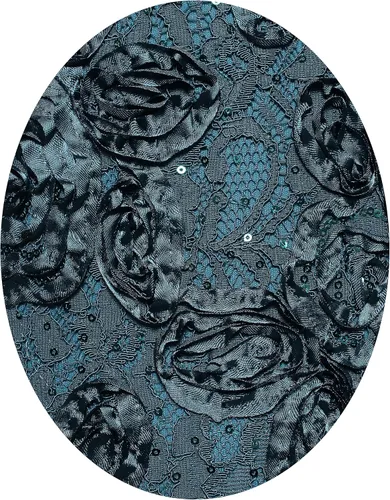 Miniatura 3 de Alex Evenings Vestido de encaje de roseta de manga corta para mujer, talla grande
