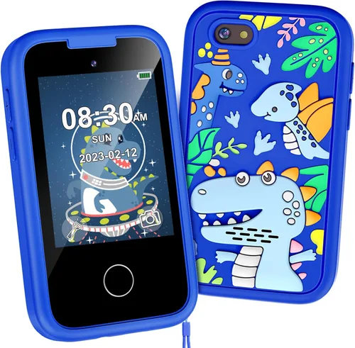 Teléfono infantil para niños, regalos de cumpleaños de Navidad para niños y niñas de 3 a 10 años, teléfono celular, pantalla táctil de 2.8 pulgadas,