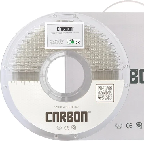 Miniatura 23 de Filamento para impresora 3D PETG de grado alimenticio certificado ECO - CARBON by Comfy Materials - Probado en laboratorio, compatible con la FDA