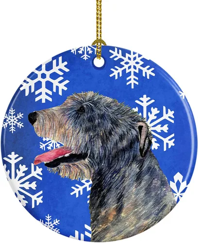 Miniatura 178 de Caroline's Treasures Cavalier Spaniel - Adorno de cerámica para colgar en el árbol de Navidad, para el hogar, Navidad, fiestas, regalo, 3 pulgadas