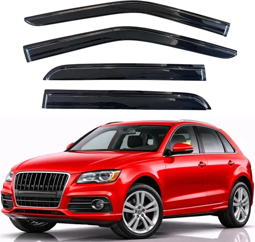 Miniatura 252 de KPY Visor de ventana compatible con Hyundai Tucson 2021-2025, 4 piezas de deflector de ventilación para ventana lateral, estilo Mugen, protector
