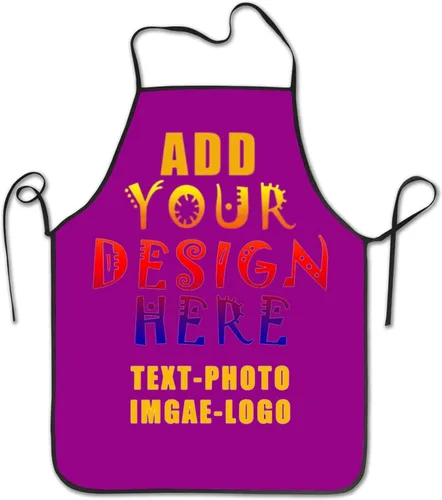 Miniatura 8 de Delantal personalizado personalizado para mujeres y hombres, delantales de cocina para cocinero, nombre personalizado, texto, logotipo, imagen