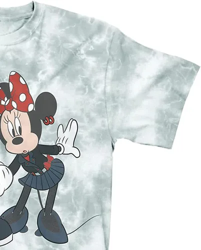 Miniatura 5 de Disney Camisa de moda de Mickey Mouse para mujer, ropa de Mickey y Minnie Mouse, camiseta de teñido anudado de Mickey Mouse