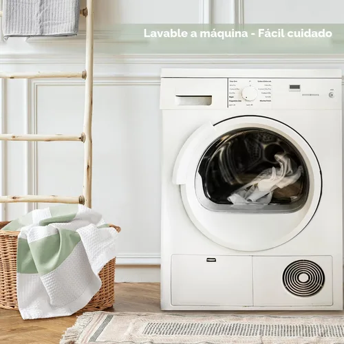 Miniatura 7 de Madison Park Cortina de ducha con tejido de gofre para baño, control de humedad Scotchgard de 3M, cortinas de ducha modernas de calidad de spa