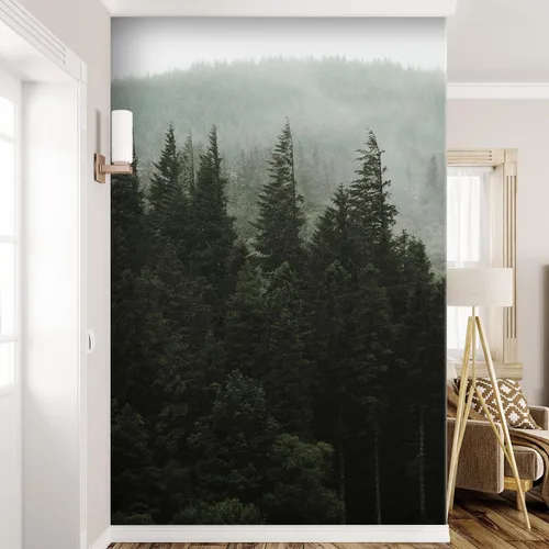 Miniatura 305 de SIGNFORD - Papel tapiz de diseño de bosque, removible para dormitorio o sala de estar, 100 x 144 pulgadas Bosque1-1911-m17