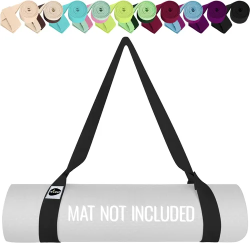 TECEUM Correa para Esterilla de Yoga – Más de 30 Colores – Soporte Ajustable Portador Bandolera para Todas las Esterillas [Esterilla No Incluida]