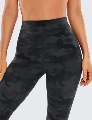 Miniatura 4 de CRZ YOGA Leggings de entrenamiento para mujer con sensación de desnudez cepillada de 2528 pulgadas, pantalones de yoga de compresión de cintura alta